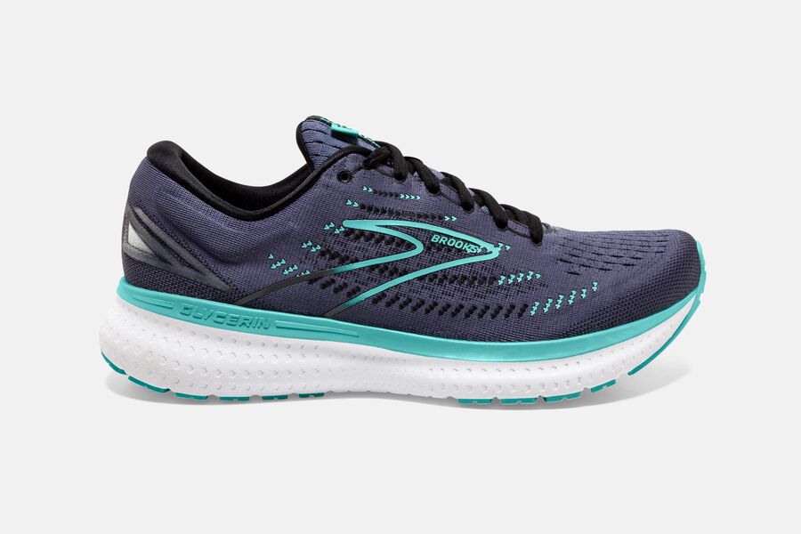 Brooks Glycerin 19 Road Löparskor Dam - Mörkgrå/Blå - 9534-MTEVA